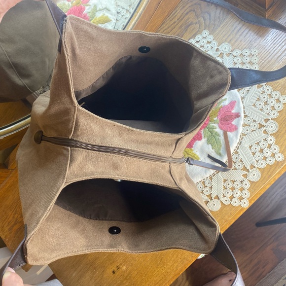 NWOT K2 hobo bag in brown with brown leather handle - Picture 3 of 8